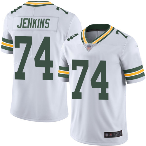 Green Bay Packers Limited White Men #74 Jenkins Elgton Road Jersey Nike NFL Vapor Untouchable->youth nfl jersey->Youth Jersey